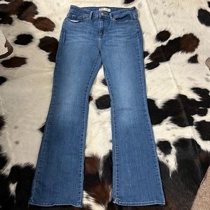 Blue Levi Strauss mid-rise Bootcut Jeans.
